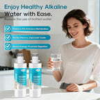 ICEPURE Alkaline LT1000PC Refrigerator Water Filter and Air Filter Replacement for LG LT1000P/PC/PCS, Kenmore 9980, ADQ74793501 ADQ74793502 ADQ747935 MDJ64844601 LMXS28626S LT1000, Enhances PH, 4Combo