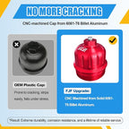 iFJF TP1015 Fuel Filter and 134001 Housing Cap Replacement for Duramax 6.6L 2017-2024 Chevy Silverado/GMC Sierra 2500HD 3500HD L5P Diesel Engine (Red Cap)