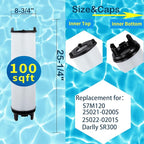 S7M120 System 3 Inner Pool Filter Compatible with 25021-0200S & 25022-0201S, Replacement for Sta-Rite System 3, SR300 Pool Filter Cartridge, 100 Sq.Ft. Filtration Area