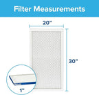 Filtrete 20x30x1 AC Furnace Air Filter, MERV 13, MPR 2200, Elite Allergen, Bacteria & Virus Filter, 3-Month Pleated 1-Inch Electrostatic Air Cleaning Filter, 2-Pack (Actual Size 19.81x29.81x0.78 in)