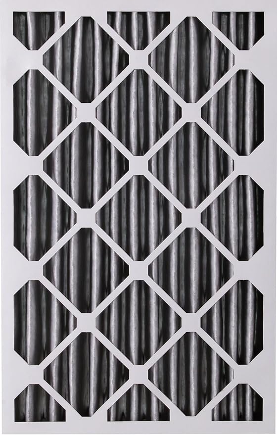 Nordic Pure 20x25x4 (Actual Size: 19 1/2 x 24 1/2 x 3 5/8) Pleated Plus Carbon Air Filters MERV 8 1 Pack