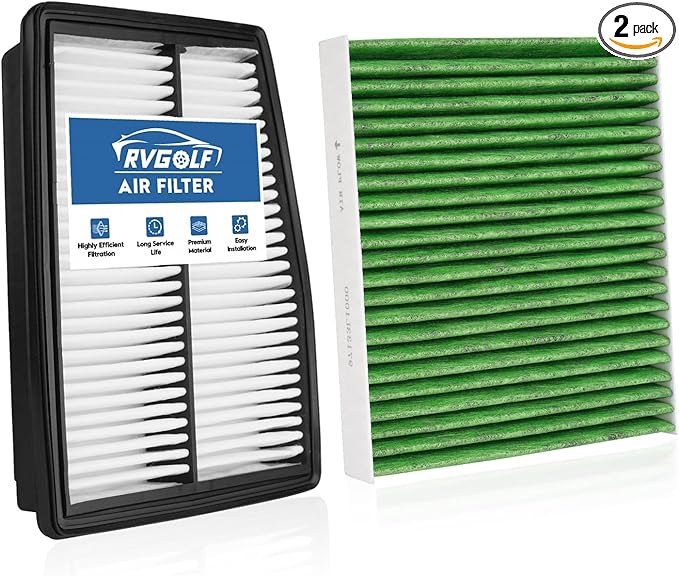 Engine+Cabin Air Filters Fit for HYBRID Hyundai Santa Fe 21-25(1.6L), Sonata 20-25(2.0L), Tucson 22-25(1.6L), Sorento 21-25(1.6L) Engine Air Filter Replace Accessories# 97133L1000 28113L5100