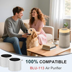 Replacement filter for Air Purifier,Compatible with Blueair 113685 Air Purifier,H13 True HEPA,2Pack.