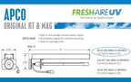 Fresh-Aire APCO Magentic Mount with 6 Carbon Cell Filter Matrix, Includes 2 Year Lamp, 18-32 VAC