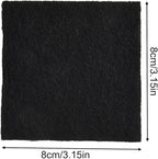 Activated Carbon Compost Filter for Garden Waste Bins, 8 x 8 x 0.5 cm Square Control Pad, 5-Pack, Fits Standard Compost Bin Lids, Air Quality