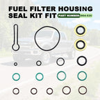 Fuel Filter Housing Seal Kit Fit for Ford Excursion F-250 F-350 F-450 F-550 Super Duty 2003-2007 Replace 904-535