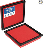 2PCS Engine Air Filter Fit for Subaru Ascent 19-26, Forester 19-24, Impreza 17-23, Crosstrek 18-22, Outback 20-25, WRX 22-26 (GAS Only) Air Filter Engine Filter Accessories# 16546AA16A CA12295