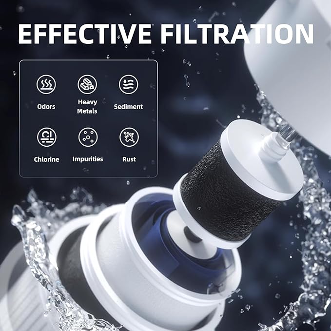 51300C Replacement for Elkay, Replacement 55898C 51300C Filters, Replacement Bottle Stations Compatible with Ezh2o Filter ERF750, 55898C, EWF3000 (No Chip 4-Pack)
