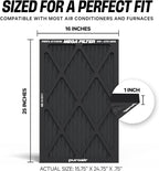 PuroAir MegaFilter - 16x25x1 Air Filter MERV 13 Activated CarbonTech Defense - Heavy Duty 3 Layer Furnace Filters Allergens, Pollen, Dust, Pet Dander, Smoke, Odors - HVAC Air Filter 16x25x1 (1-Pack)