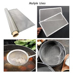 304 Stainless Steel Mesh 150Mesh, 15.7"x47.2"(40x120cm) Metal Mesh Screen, Woven Fine Wire Mesh Easy to Cut for Filter Mesh, Filtration Cloth and DIY Project