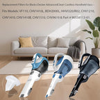 4 Pack Filter Replacement for Black and Decker AdvancedClean Cordless Handheld Vacuum VF110 CHV1410L BDH2000L HHVI320JR02, Compact Pet and Car Hand Vac Filters
