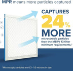 Filtrete 20x30x1 AC Furnace Air Filter, MERV 13, MPR 1900, Premium Allergen, Bacteria & Virus Filter, 3-Month Pleated 1-Inch Electrostatic Air Cleaning Filter, 2-Pack (Actual Size 19.81x29.81x0.78 in)