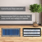 Premium Air Vent Polyester Filter Roll MERV 8 HVAC Furnace Filters Cut to Fit for Floor Registers, RV, AC, Ceiling, Grilles and Wall HVAC Furnace Vents (12" x 90")
