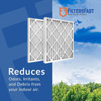 Filters Fast 20x25x1 Air Filter Merv 13, 1" AC Furnace Air Filters, Made in the USA, Actual Size: 19.75" x 24.75" x 0.75”, 6 Pack