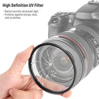 NEEWER 49mm UV/CPL/ND Lens Filter Kit with Hard Shell Storage Case, Multicoated Optical Glass & Aluminum Alloy Frame, UV + Circular Polarizer (CPL) + Neutral Density (ND4) Filter for Camera Lens