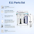 Silex-Aquifons Under-Snik Water Filter 5-Stage Reverse Osmosis Drinking Water Filter System with Faucet and Tank