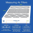 Nordic Pure 20x25x5 (Actual Size: 19 7/8 x 24 7/8 x 4 3/8) Honeywell Replacement Air Filters MERV 12 Plus Carbon 1 Pack