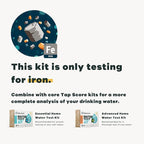 Tap Score Iron in Water Test Kit | Well or City | Full Report | EPA Certified Drinking Water Labs | #1 Best Home Water Test 2021-24 NYT Wirecutter | 100% Unbiased