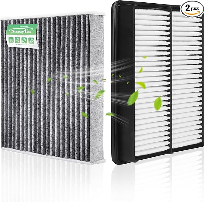 Engine & Cabin Air Filter for Hyundai Sonata Gas (2015-2019) Air filter for Car Replacement CF12151 CA11942 Automotive Accessories-2 Pack