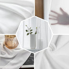 Farmhouse Sheer Curtains 45 Inch Length Country Star Barn Berry Brown Wood Plank Chiffon Curtain for Bedroom Living Room Light Filtering Rod Pocket Window Treatments Voile Curtains Drapes for Kitchen