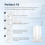 GLACIER FRESH Bottle Mouthpiece Replacement for Brita Water Bottle, Silicone Bottle Bite Valve Replacement Parts Compatible with Brita Water Bottles, 2 Packs
