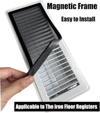 Floor Register Vent Cover- 4"x10" Magnetic Air Vent Screen Mesh Cover, Perfect for Wall/Ceiling/Floor Air Vent Filters (4-Packs)