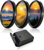 46mm UV/CPL/FLD Lens Filter Kit with Upgraded Storage Case, Multi-Coated Optical Glass Filters Set with Ultra Slim Aluminum Alloy Frame for Universal Camera Lenses