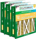 Filterbuy 20x20x5 Air Filter MERV 11 Superior Pet & Allergy Defense (3-Pack), Electrostatic Pleated HVAC AC Furnace Filters for Honeywell Return Grille FC40R1003 (Actual Size: 18.38 x 18.38 x 3.69)