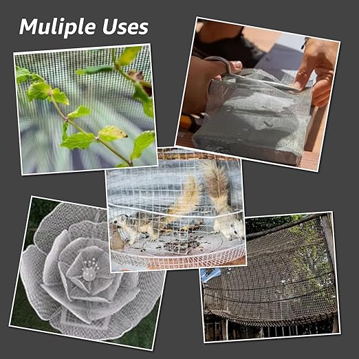 4 Pack 12x12 Inch Wire Mesh, 20 Mesh Stainless Steel Mesh, Never Rust Sturdy Metal Mesh Screen for DIY Projects, Vent, Cage, Garden, Window Screen, Filter Mesh