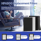 6 Pack HPA300 HEPA Filter Replacement for Honeywell HPA300 Air Purifier Compatible HPA304 HPA200 HPA3300B HPA5300 Filters, Replace HRF-R3 True HEPA Filters
