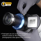 Bowens Mount Projector Attachment,Spotlight Optical Snoot Photography kit for COB Monolight Portraits/Product,Compatible with Aputure Amaran100X/D 200D/X,Godox SL60/SmallRig,4 Color Filters,25 Gobos