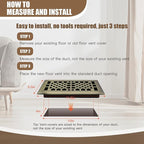 Bronze Color Floor Register Heavy Duty Walkable Steel Ease Adjust Air Vents 4X10 Inch Floor Vent Air Vents for Home
