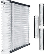VEVOR 20x25x4 Furnace Air Filter, MERV 11 Pleated HVAC AC Replacement, Electrostatic 12-Month Air Cleaner, 4-Pack (Actual Size: 20.47x25.20x3.98 in), for Improving Home Indoor Quality