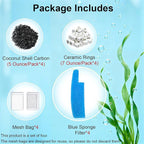 4 Set Complete Media Maintenance Kit Compatible with Seachem Tide 75-Gallon (300L) Filters for Large Aquariums