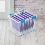 Sterilite 4-Pack Gasket Box, Weather-Resistant Storage Bins with Latching Lids, 32 Quart - Heavy-Duty Organizing Containers for Closet, Bathroom, and Office