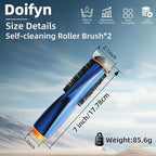 Replacement Parts Main Brush Compatible with Shark AI AV2511AE AV2501S AV2501AE RV2502AE RV2410WD RV2520AOUS AV2510AOUS RV2610WA RV2610WD RV2620WD Robot Vacuum Cleaner