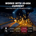 ARCCAPTAIN 23Pcs IPT60 Plasma Cutter Torch Consumables, .040" Plasma Cutter Accessories for ARCCAPTAIN CUT55 NON-HF, CUT55 MP and CUT60 Non-HF, Work with 40-50A Current