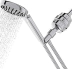 Shower Head Filter For Hard Water Gold 20 Stages to Remove Chlorine Fluoride Water Softener Coconut Shell Activated Carbon Reduces Dry Itchy Skin Heavy Metals Other Sediments Vitamin C Aqua Earth