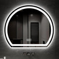 Bathroom Mirror with 3 Colour LED Lights, Lighted Bathroom Makeup Wall Mounted Mirror with Demister Pad, Touch Switch Mirror for Entryway, Bathroom, Vanity(23.6"/60cm)
