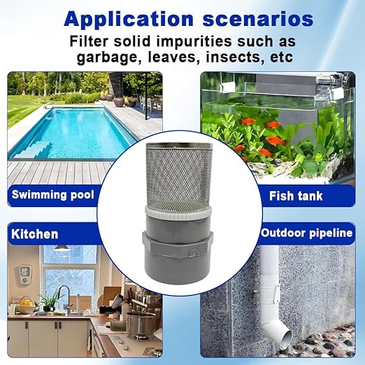 2.5" Stainless Steel Filter DN65/2.5" Suction Strainers Used to Remove Debris and Reduce Solid Entry（1pcs）