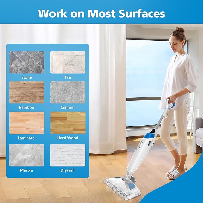 6 Pack 1940 for Bissell Steam Mop Pads for Bissell PowerFresh Steam Mop 1806 1544 1440 2075A 2685A 1940W 19404 Series, Model 19402 19408 1940a 1940f 1940q 1940t B0006 B0017, Part #5938#203-2633