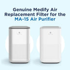 Medify MA-15 Set Genuine Replacement Filter for Allergens, Smoke, Wildfires, Dust, Odors, Pollen, Pet Dander | 3 in 1 with Pre-filter, HEPA H13 and Activated Carbon | Removal to 0.1 Microns | 2-Pack