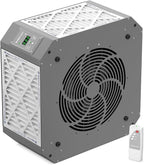 Abestorm 360 Degree Intake Air Filtration System for Woodworking, Built-in Ionizer, 1350CFM Hanging Air Filter, Shop Dust Collector, Garage WorkShop, MERV-11 filter, DecDust 1350IG