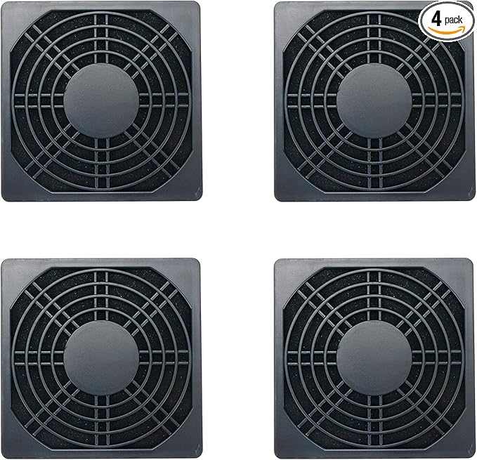 3.62 inch/92mm Fan Dust Filter PC Cooler Fan Filter Dustproof Cover Computer Case Mesh 4PCS