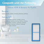 Nispira AER1 Filter Replacement for Holmes Air Purifier HAPF30AT HAP242-NUC Total Air 12 Packs, 1.2 x 10 x 4.6 Inches