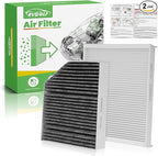 2PCS Cabin Air Filters Fit for 2015-2023 Mercedes C300, 2016-2022 GLC300, 2017-2019 E300, 2020-2023 E350, 2021-2023 E450 Cabin Filter Replacement Air Filter Accessories 2058350147 1668300218