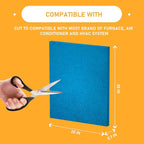 20x30x1 Reusable Air Filter Cut To Compatible with Furnace & Air Conditioner Washable Reusable High Air Flow Polyester Fiber Filter Media, 2 Pack (20" x 30" x 0.7" actual)