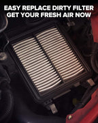 PHILTOP Engine Air Filter CA11259 Replacement for Mazda Vehicles - 3 (2012-2018), 3 Sport (2012-2018), 6 (2014-2021), CX-5 (2013-2023) - L4 2.0L 2.5L, Rigid Panel
