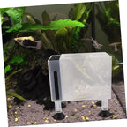 Happyyami 1set Household Pump Container Wear-resistant Design Transparent Protective Pump Box for Outdoor Use for Fish Tanks