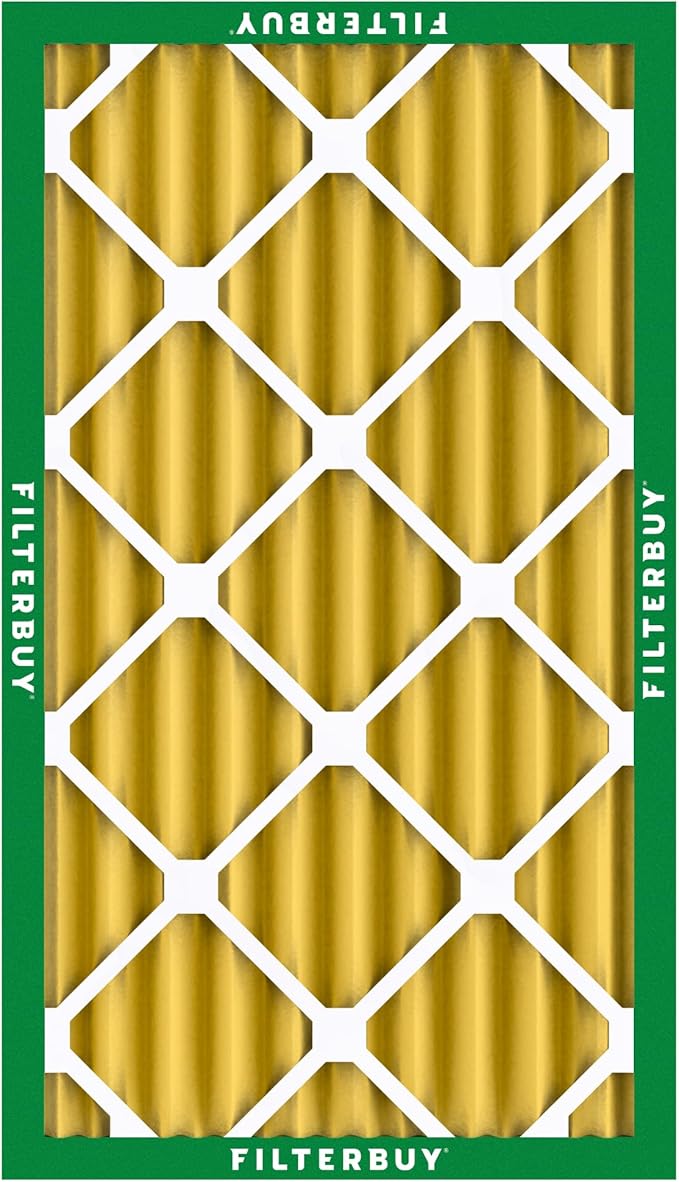 Filterbuy 12x24x4 Air Filter MERV 11 Superior Pet & Allergy Defense (6-Pack), Electrostatic Pleated HVAC AC Furnace Filters Replacement, Made in USA (Actual Size: 11.50 x 23.38 x 3.63)